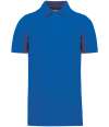 KB2025 K2025 Kariban Organic 180 Piqué Polo Shirt light royal blue colour image